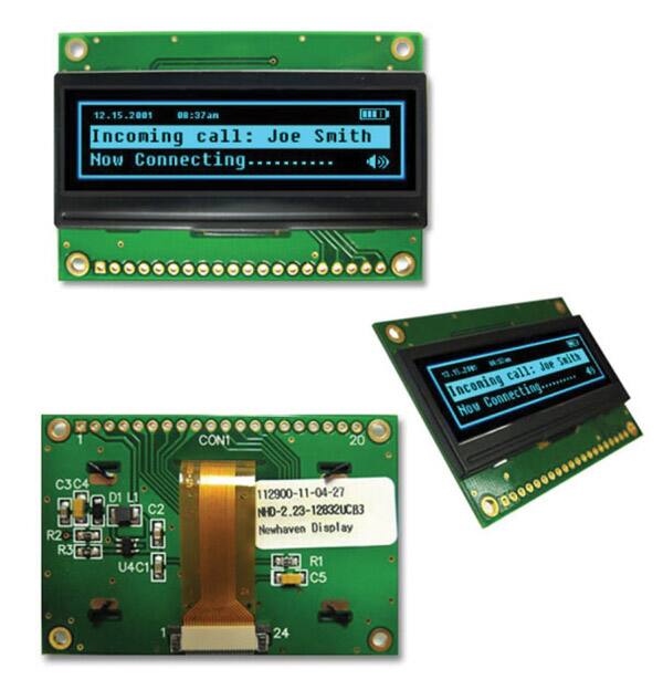 Character and graphic type OLED displays
